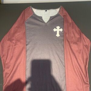 Long sleeve shirt with cross